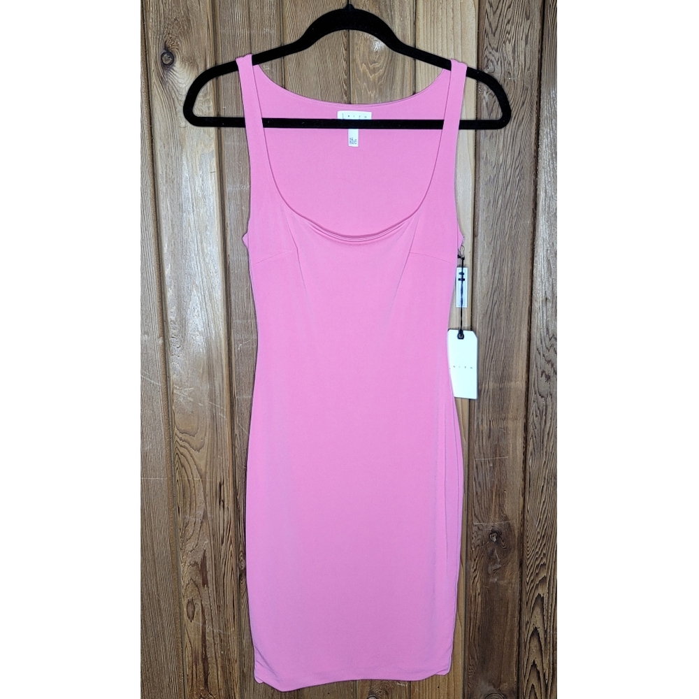 Leith pink bodycon dress
